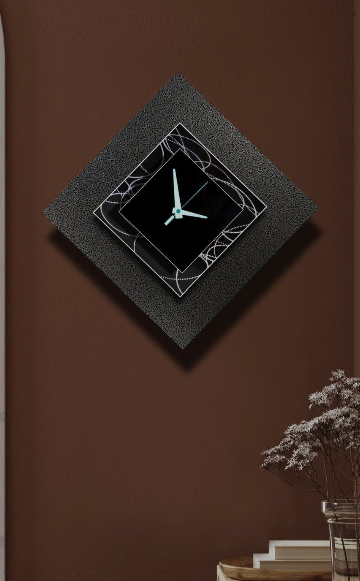 Modern Metal Wall Clocks Abstract Art Home Decor by Jon Allen