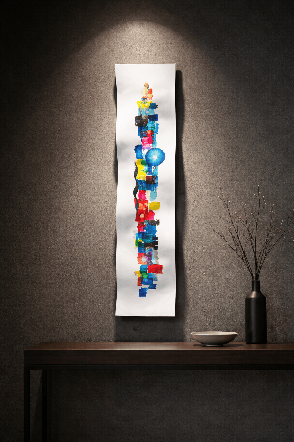 Radiant Mosaic - Metal Wave Art 10"x46"