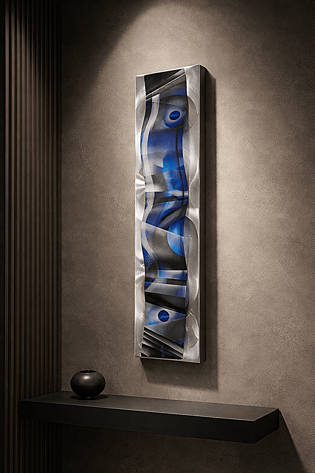 Celestial Flow - Metal Wall Art 12"x46"