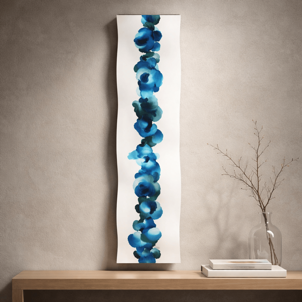 Ocean Glow - Metal Wave Art 10"x46"