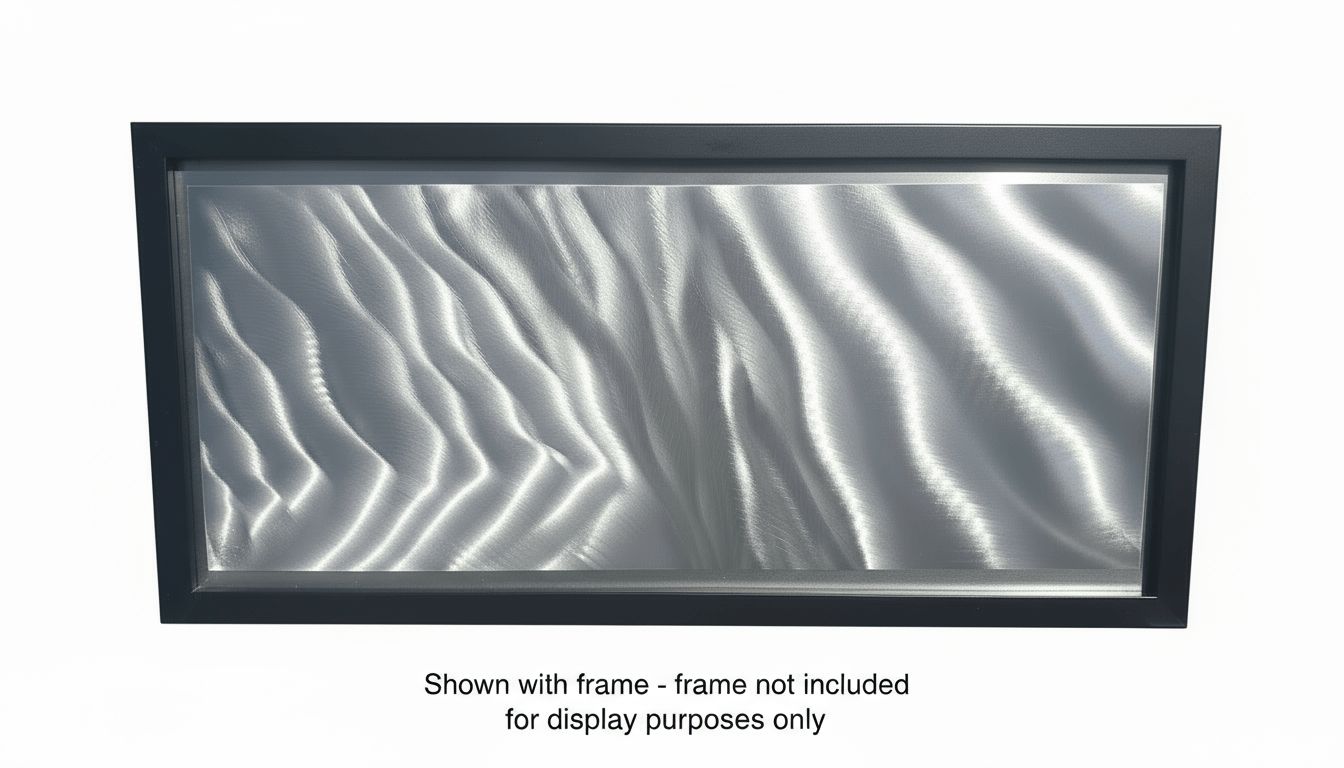 Silver Cascade - Contemporary Metal Wall Art