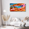 Colorful Abstract Painting - Metal Wall Art - Trending Home Decor - Living Room Bedroom Office - Wall Art - Large Unique Art 48" x 24" Hand Painted Multicolor Painting - Modern Home Decor - "Uplifting Hope"