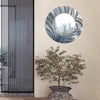 Jon Allen Signature 21"Silver Handmade Metal Wall Art Beveled Mirror - Contemporary Home Decor, Easy Install, Elegant Design, Authentic & Signed