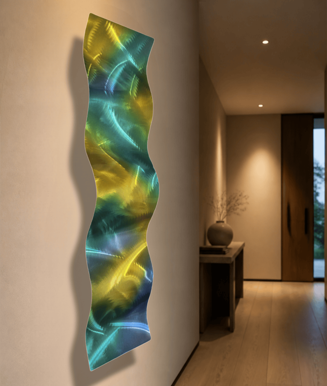 Neon Canopy - Metal Wave Wall Art 46"x10"