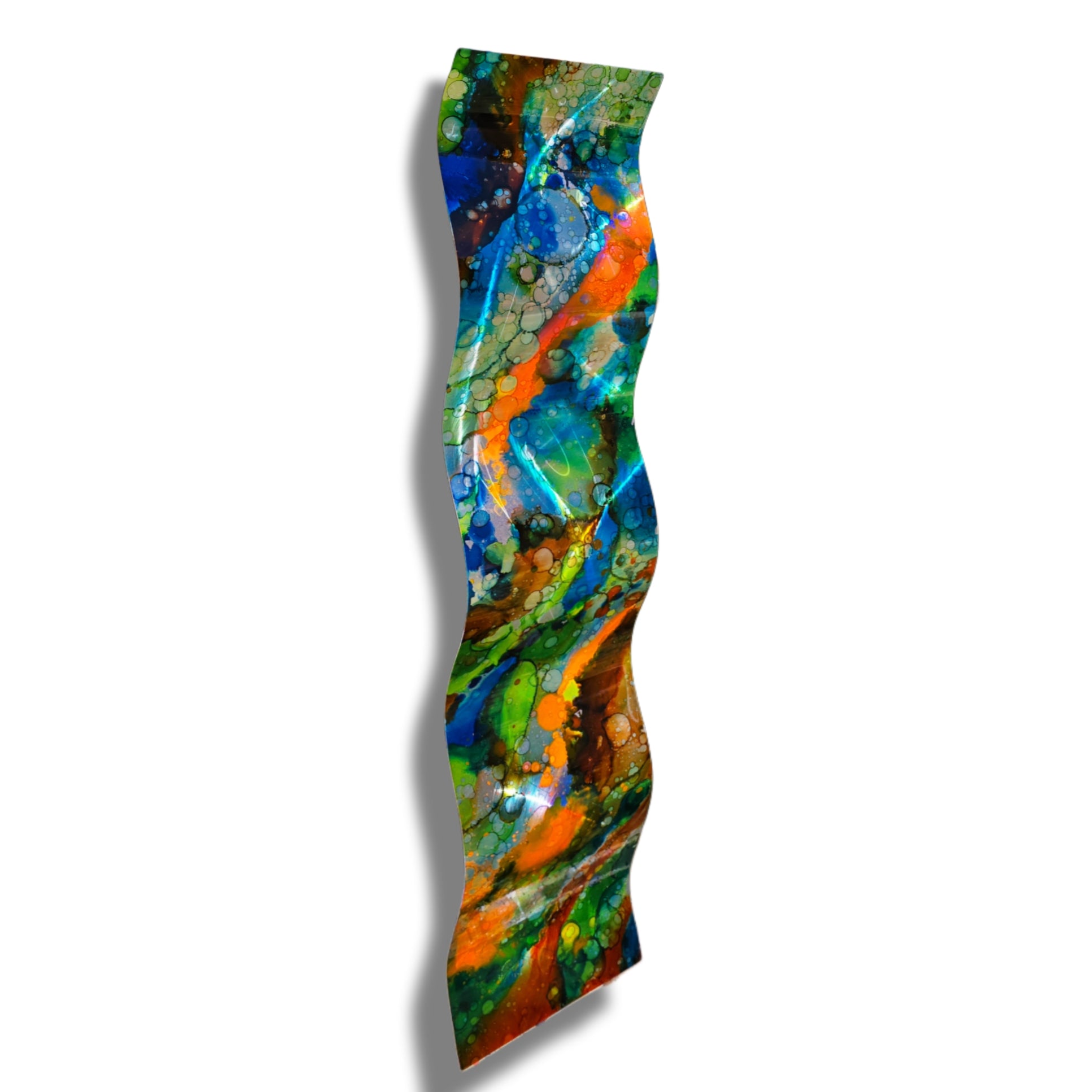 Earth Awakening - Metal Wave Art 10"x46"