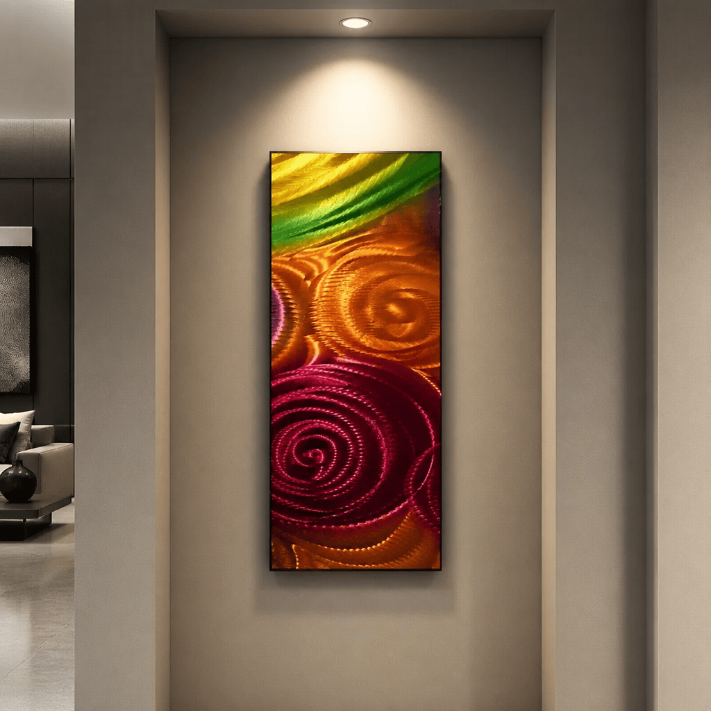 The Ember Coil - Metal Wall Art 24"x10" LISTED ON ETSY