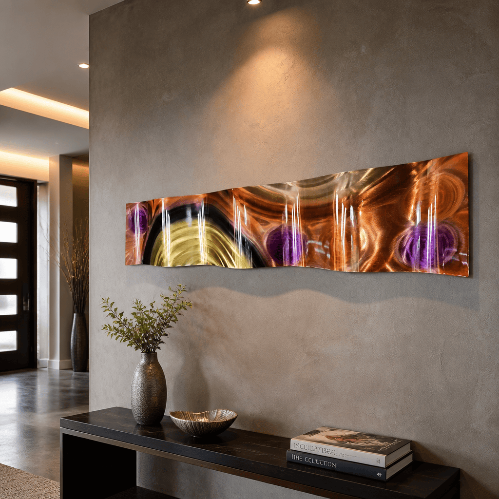 Waveform Luxe - Metal Wall Art 10"x46"