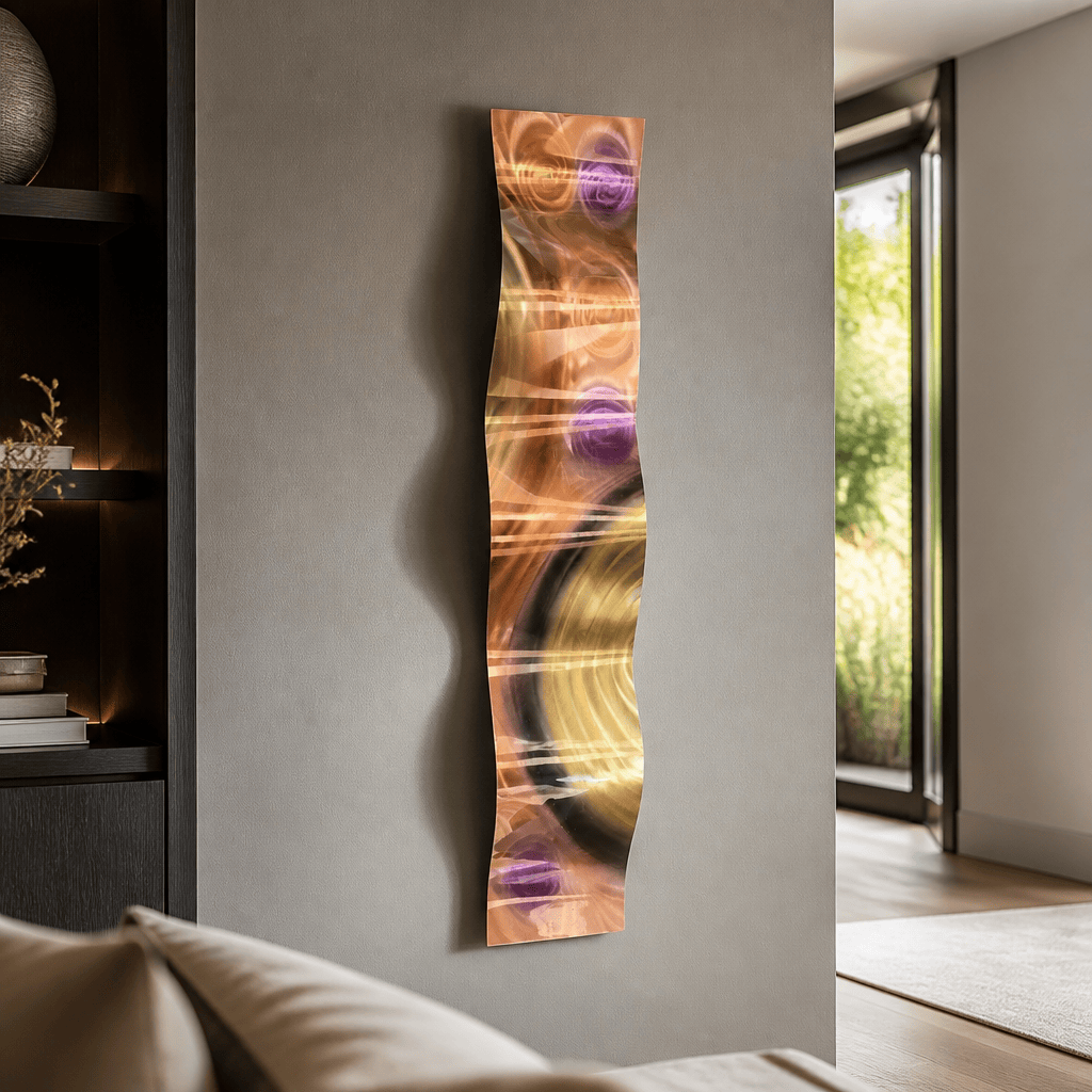 Waveform Luxe - Metal Wall Art 10"x46"