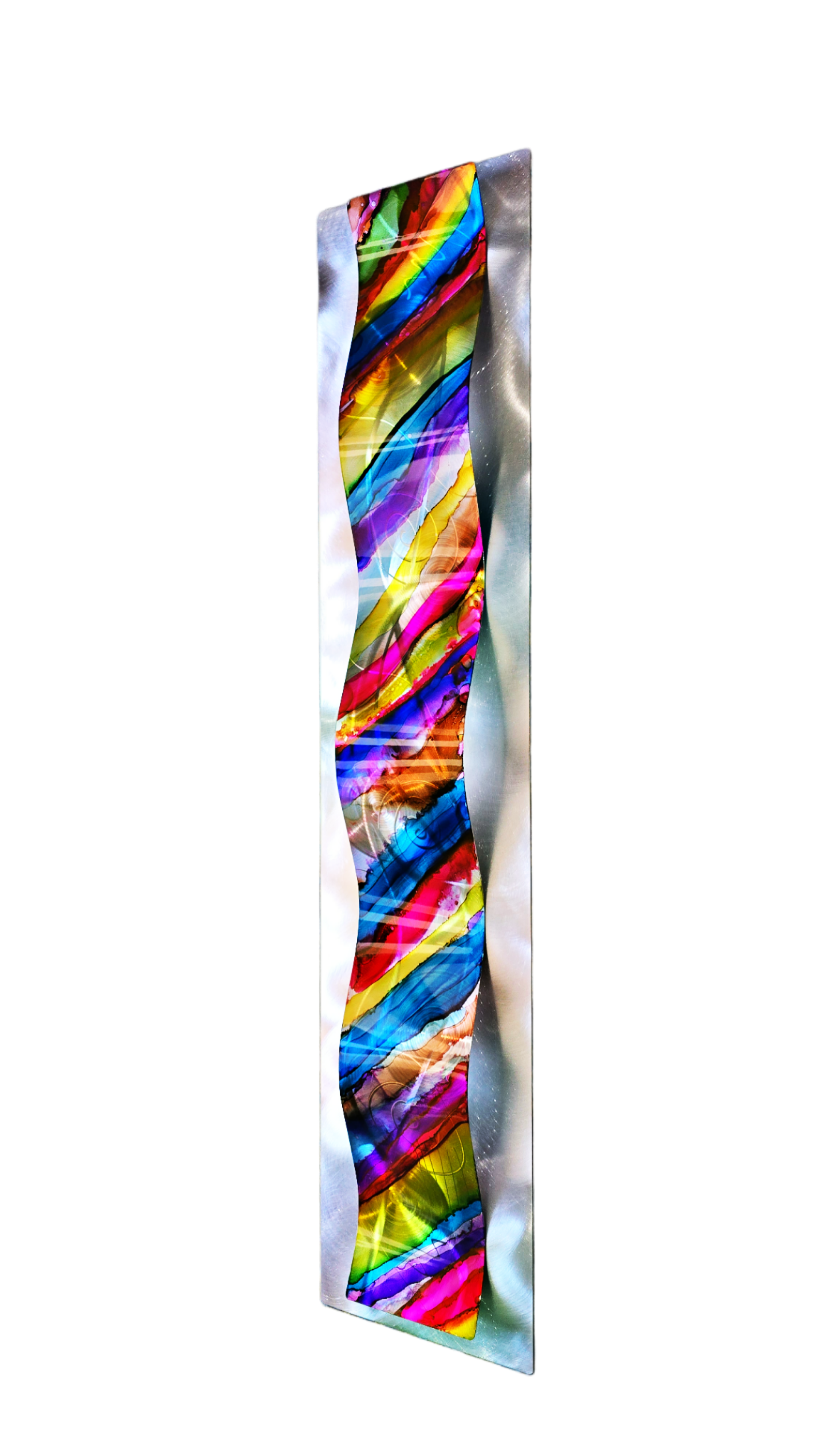 Carnival Wave - Metal Wave Wall Art 10"x46"
