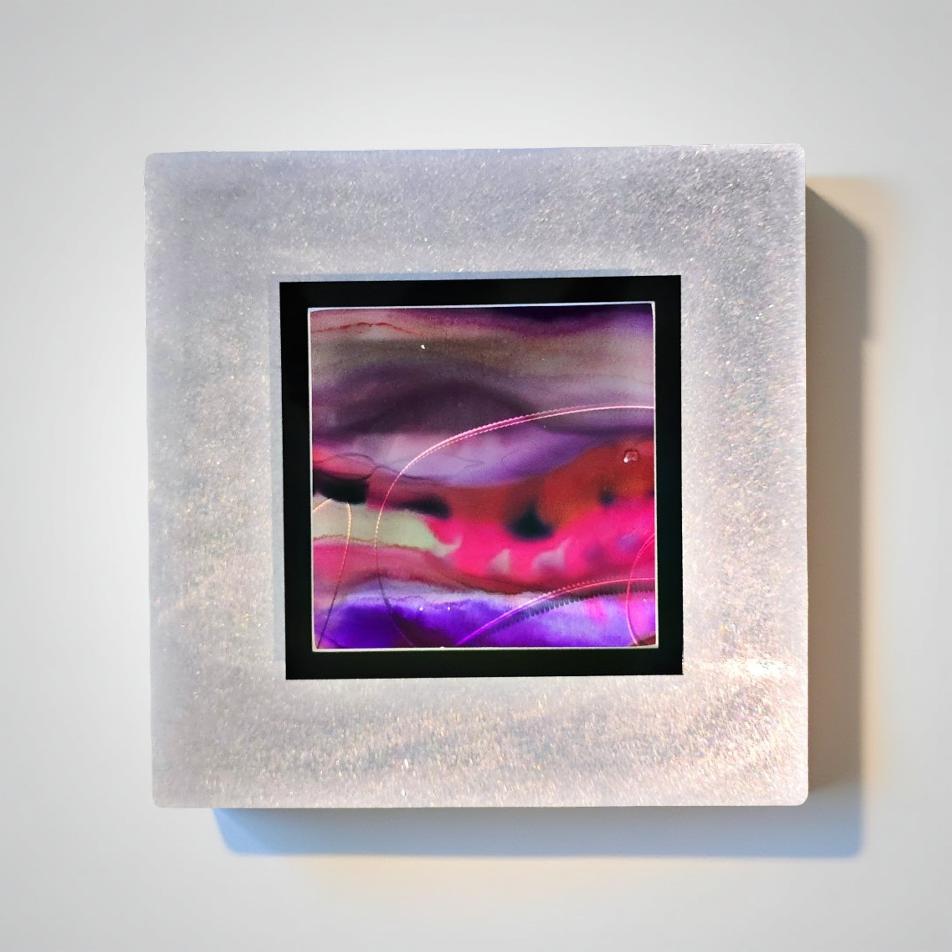 Violet Reverie - Metal Wall Art 12"x12"