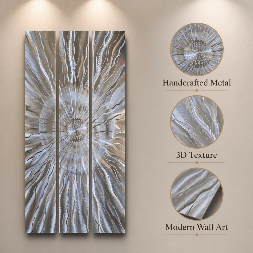 The Emanation - 3-Panel Metal Wall Art 8"x48" (each)