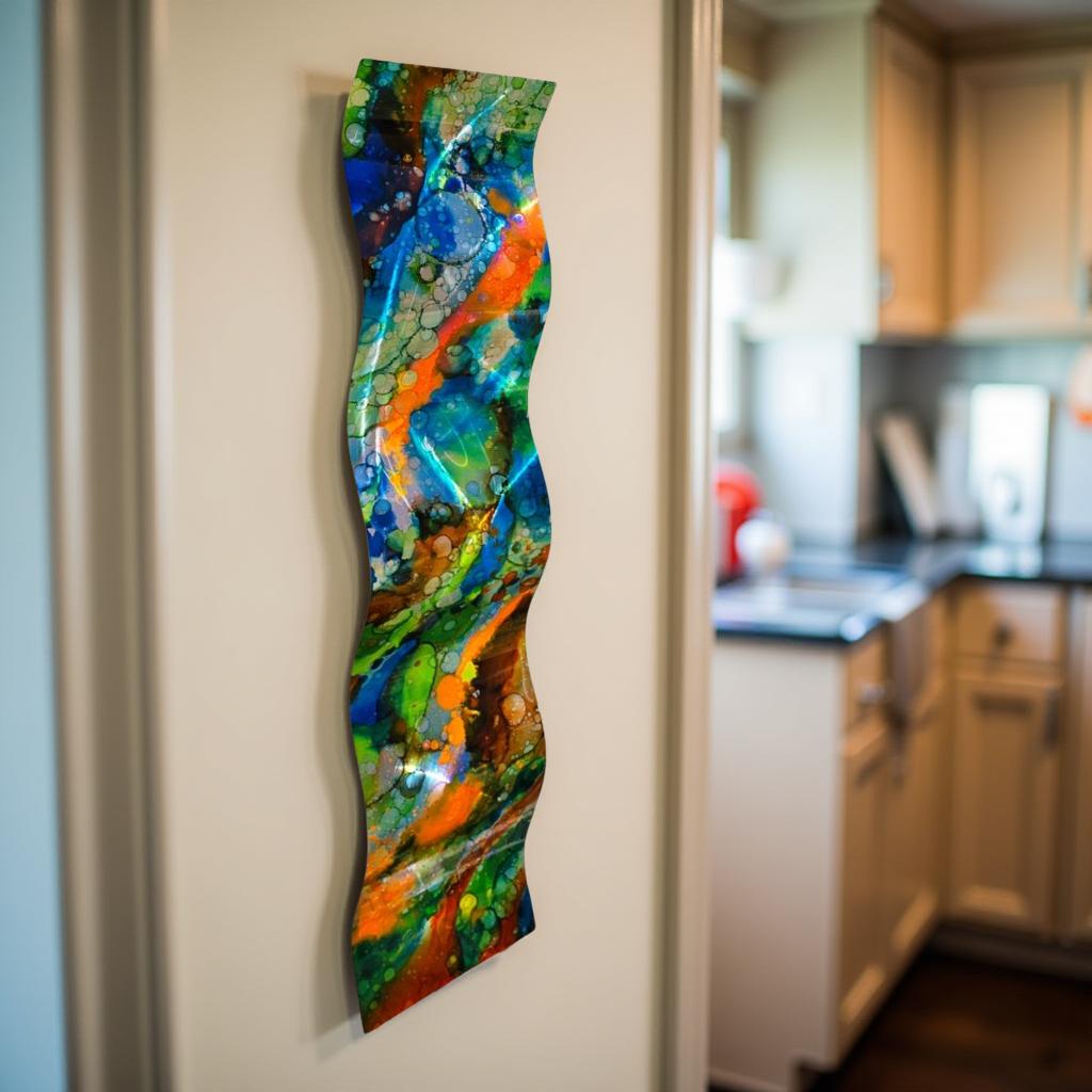 Earth Awakening - Metal Wave Art 10"x46"