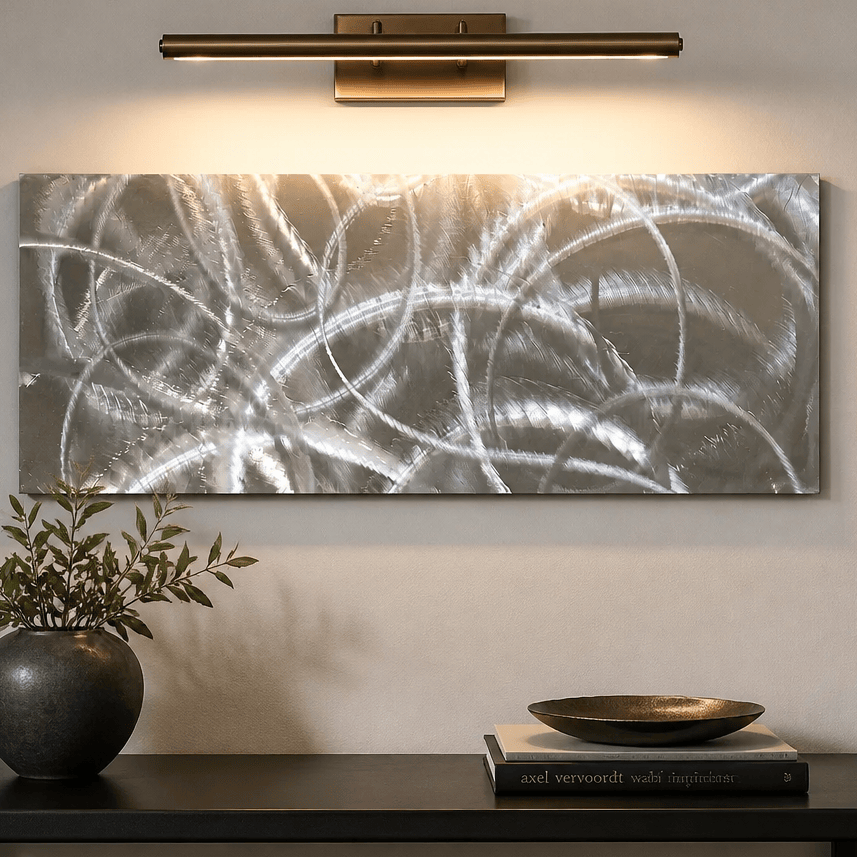Infinite Orbit - Metal Wall Art 10"x24"