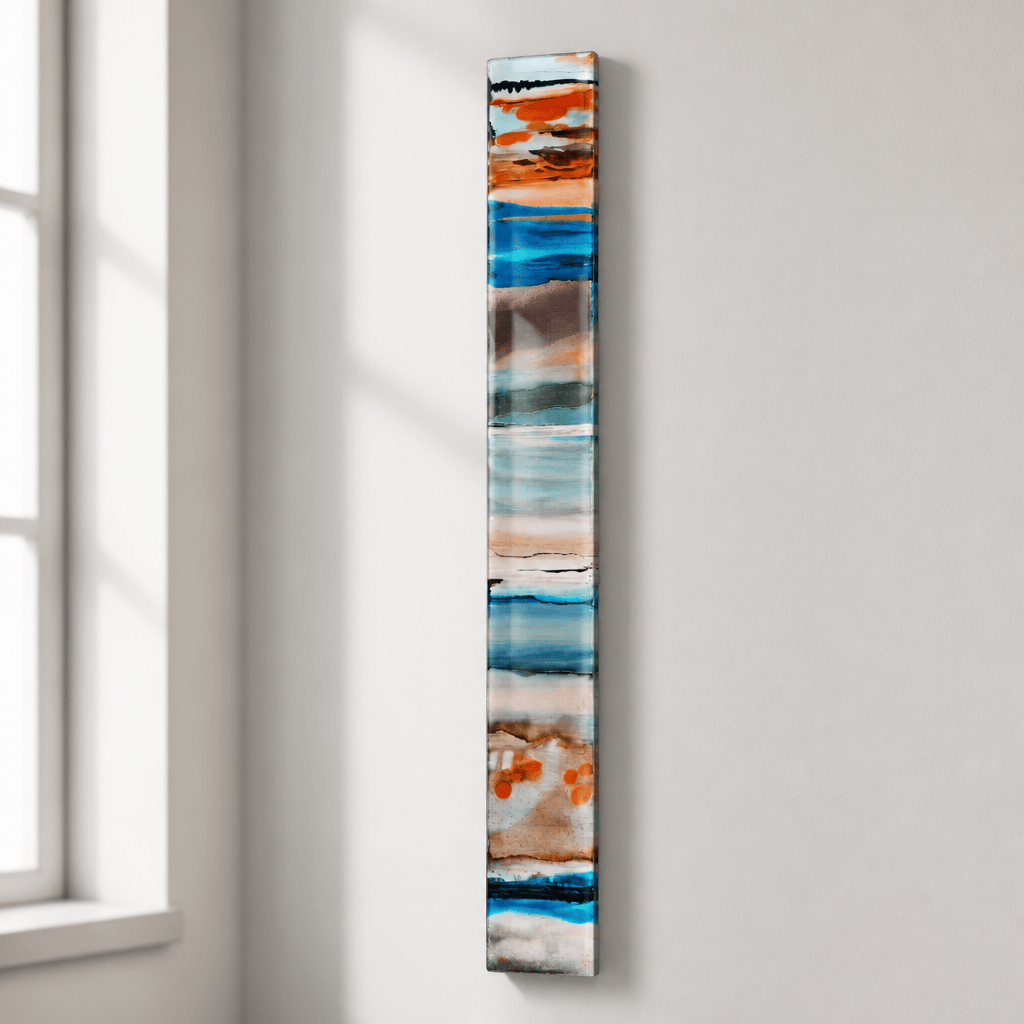 Where Currents Meet - Metal Wall Art 6"x48"