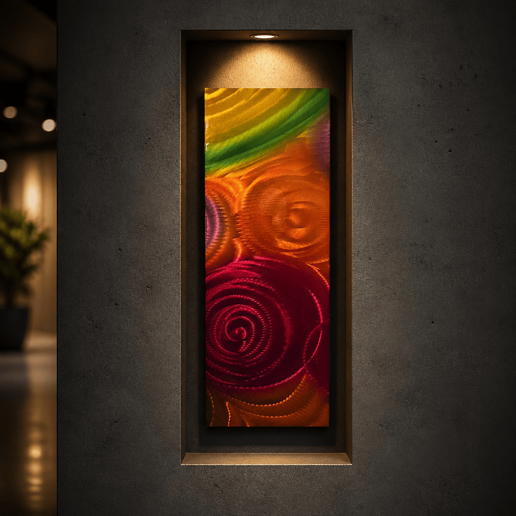 Eternal Bloom - Metal Wall Art 10"x24"