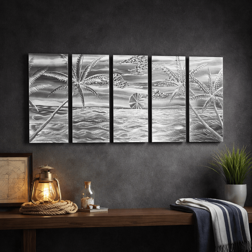 Island Tranquility - Metal Wall Art 24"x64"