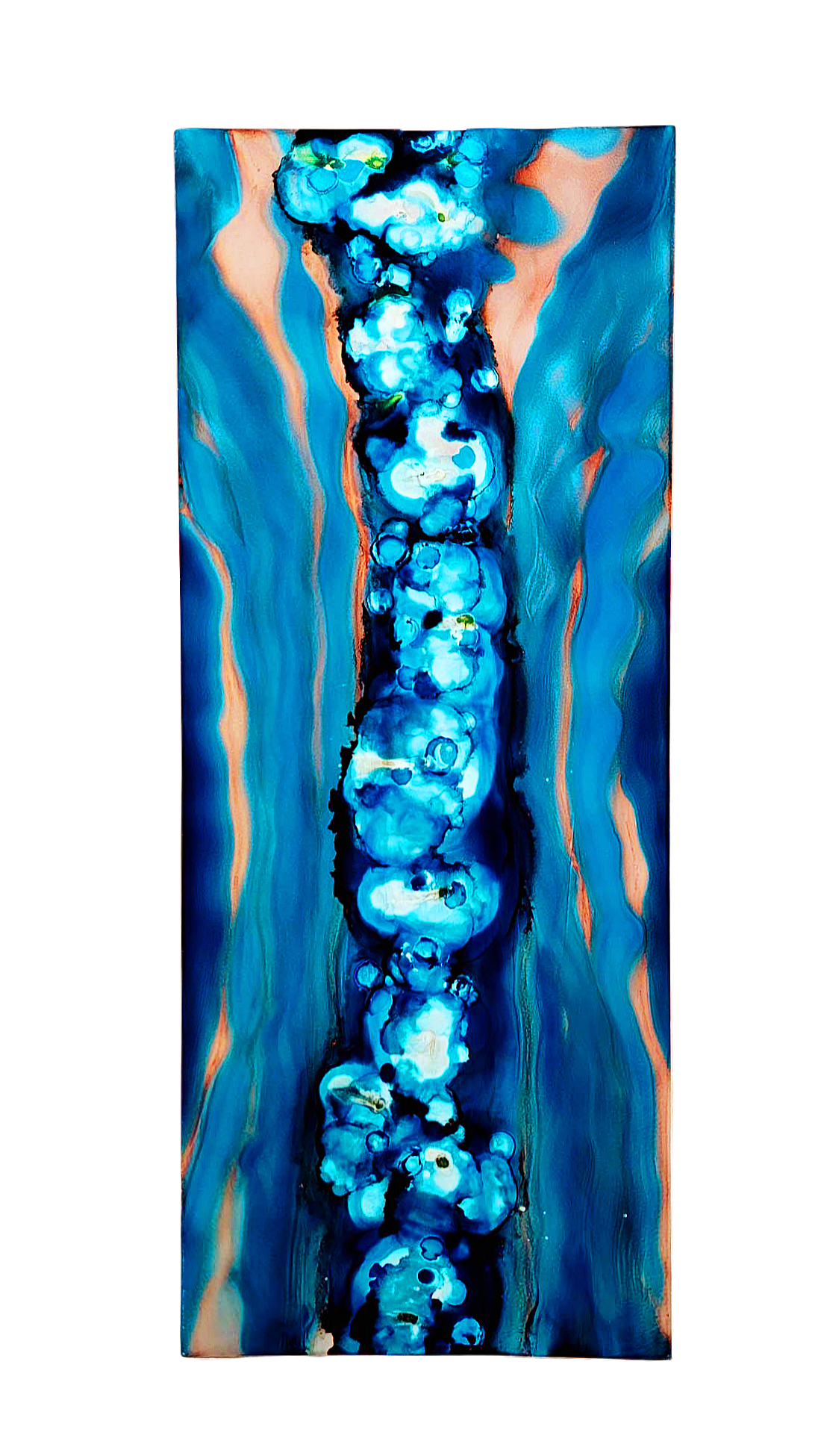 Deep Surge - Metal Wall Art 40"x16" (gem p38)