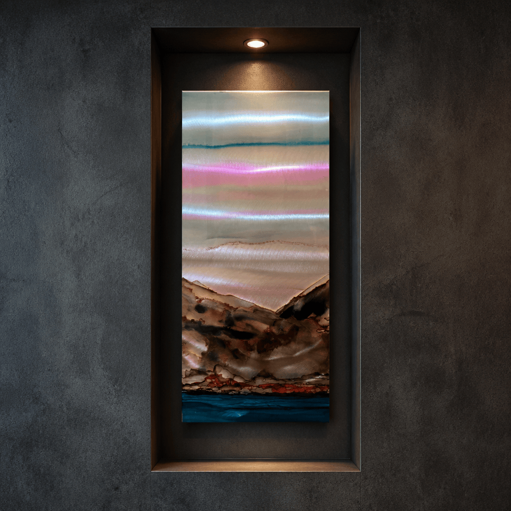 Terra Glow - Metal Wall Art 12"x24"