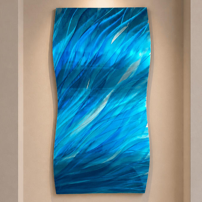Luminous Current - Metal Wall Art 12"x23"