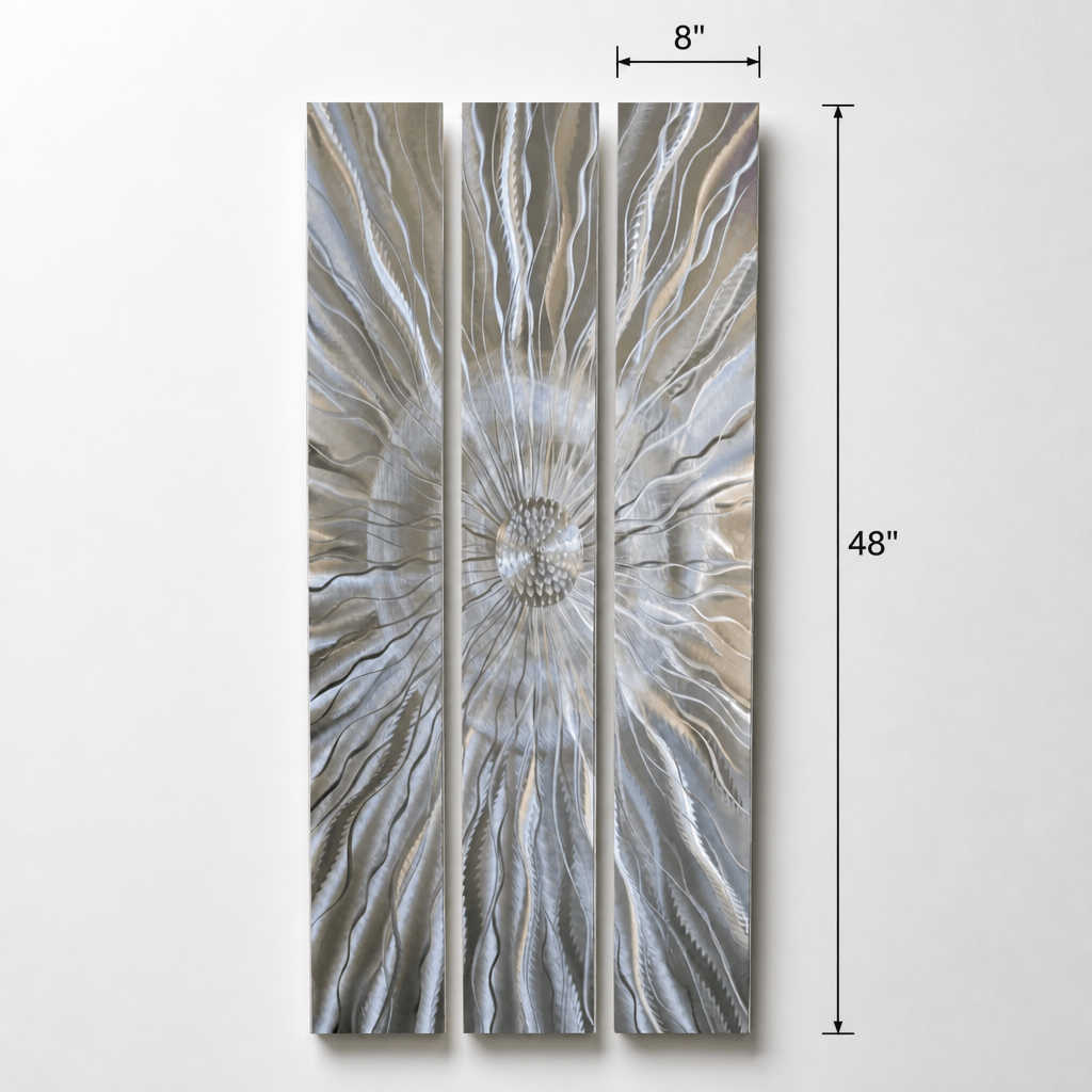 The Emanation - 3-Panel Metal Wall Art 8"x48" (each)