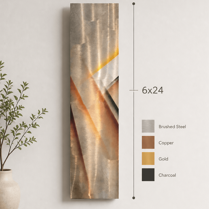 Apex - Metal Wall Art 6"x24"