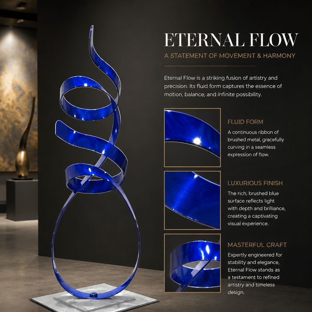 The Unfolding - Metal Sculpture 18"x8"