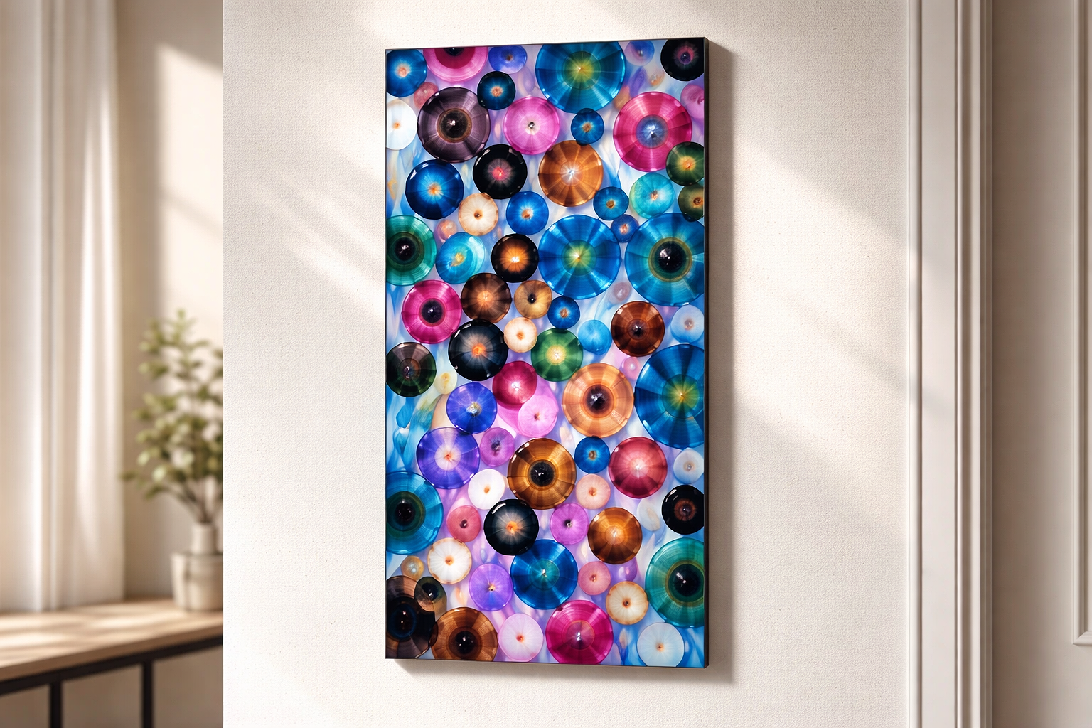 Radiant Bubbles - Metal Wall Art 24"x48"