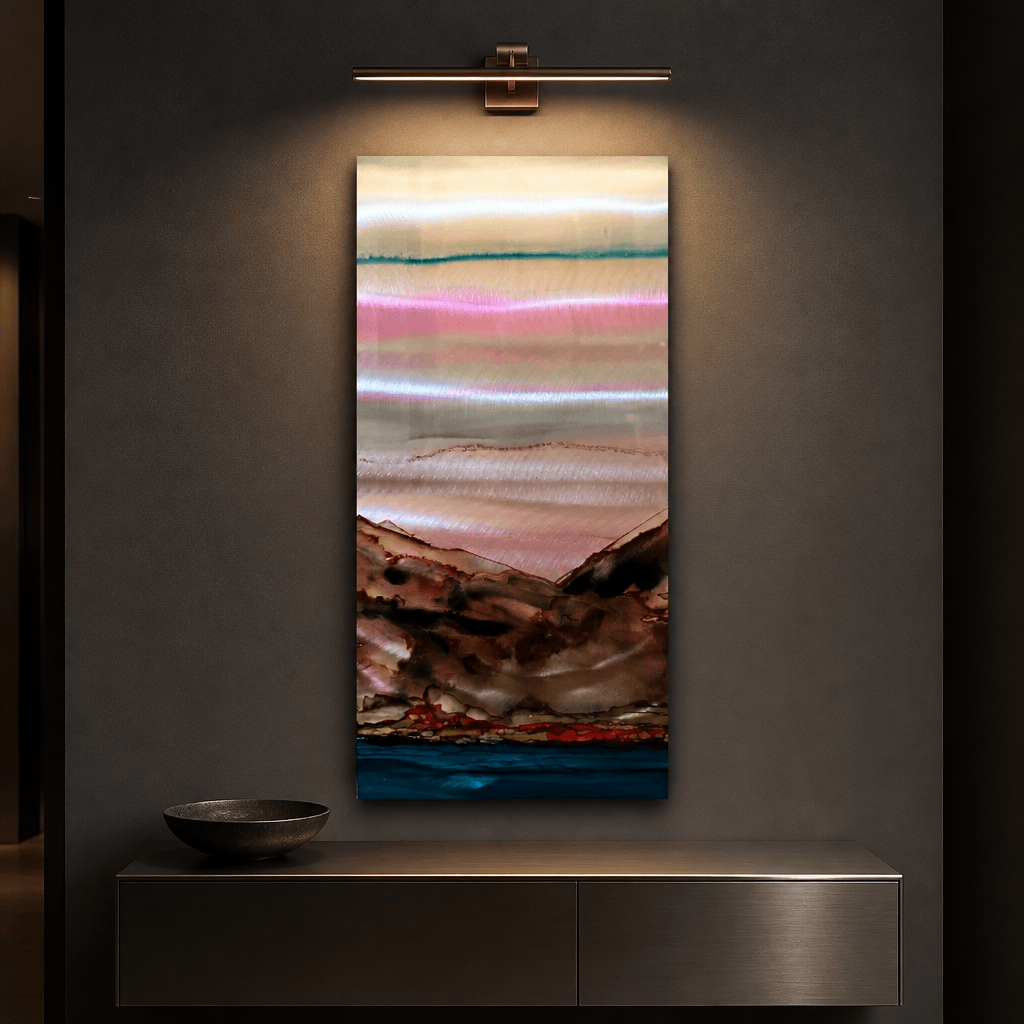 Terra Glow - Metal Wall Art 12"x24"
