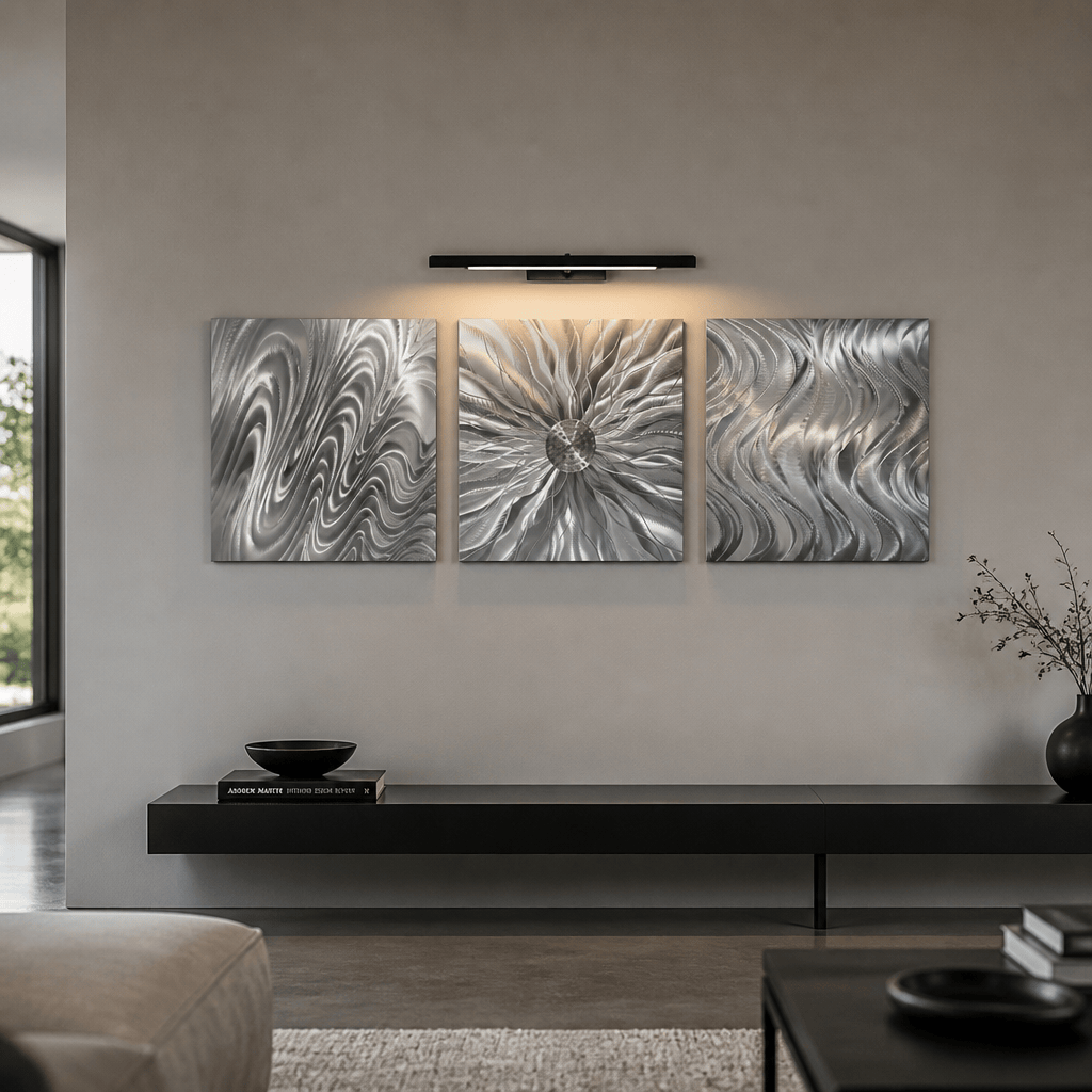 (Between Worlds) - Metal Wall Art 3-Panel 24"x24"