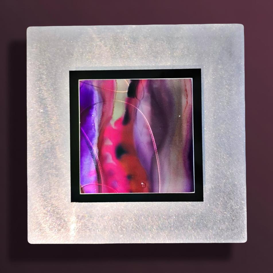 Violet Reverie - Metal Wall Art 12"x12"