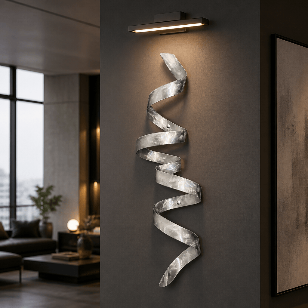 (The Helix) - Metal Wall Art 44"x10"