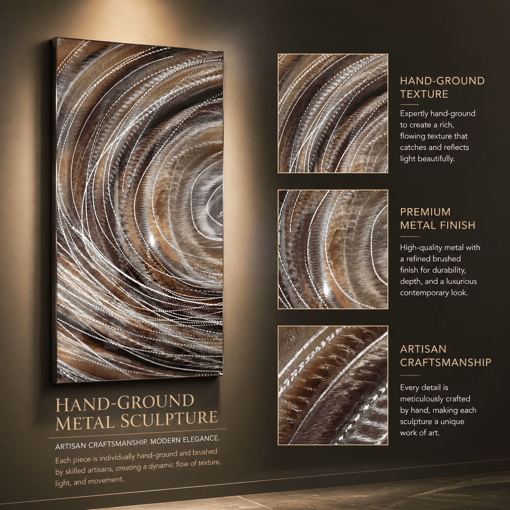 The Spiral Within - Metal Wall Art 12"x24"