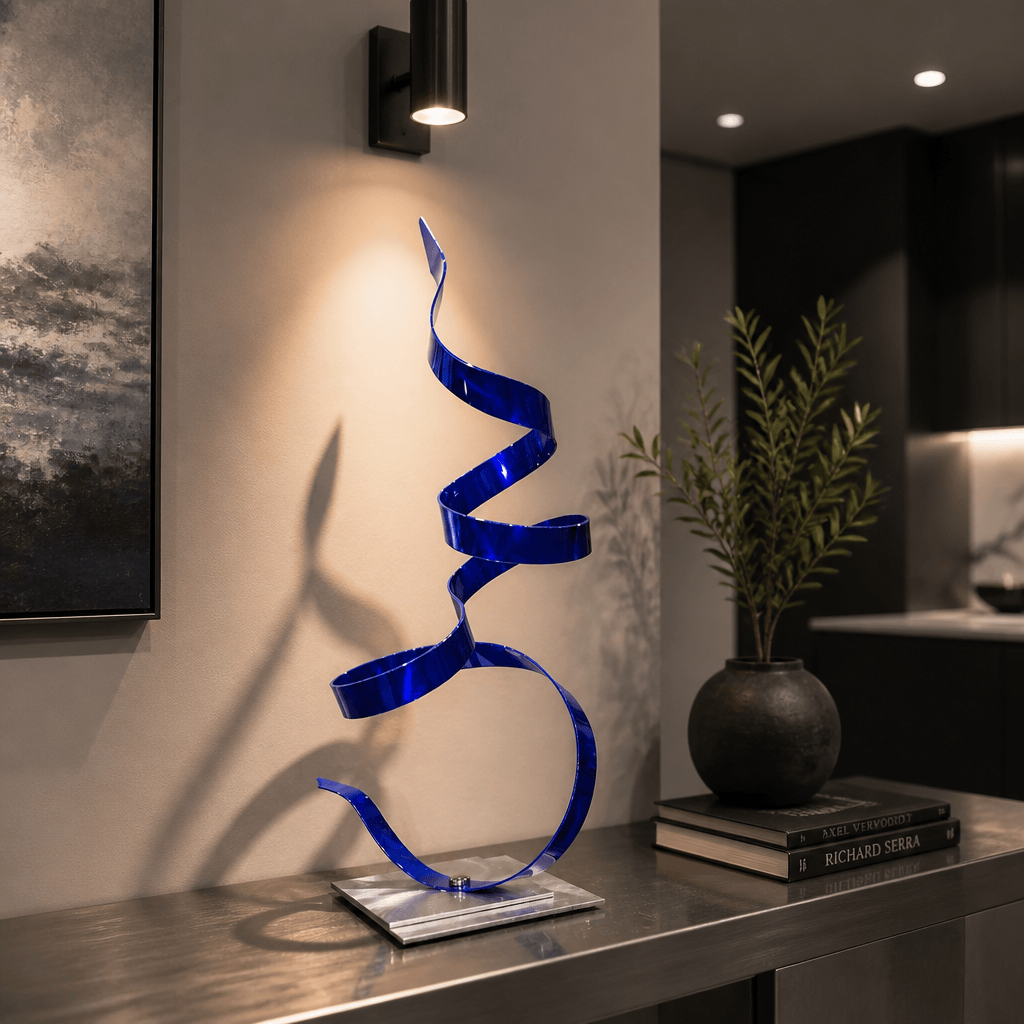 The Current - Metal Sculpture 8"x19"