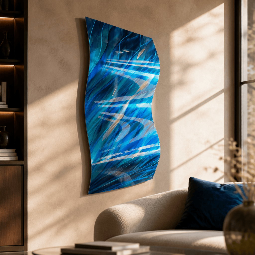 Luminous Current - Metal Wall Art 12"x23"