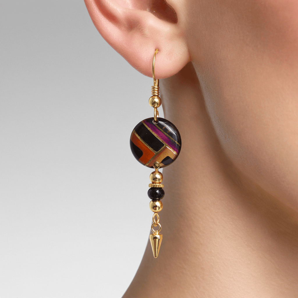 Twilight Mosaic Earrings 1.5"