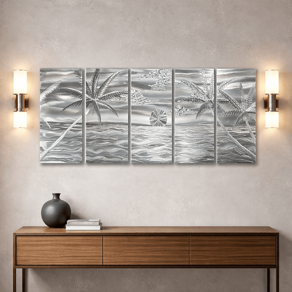 Island Tranquility - Metal Wall Art 24"x64"
