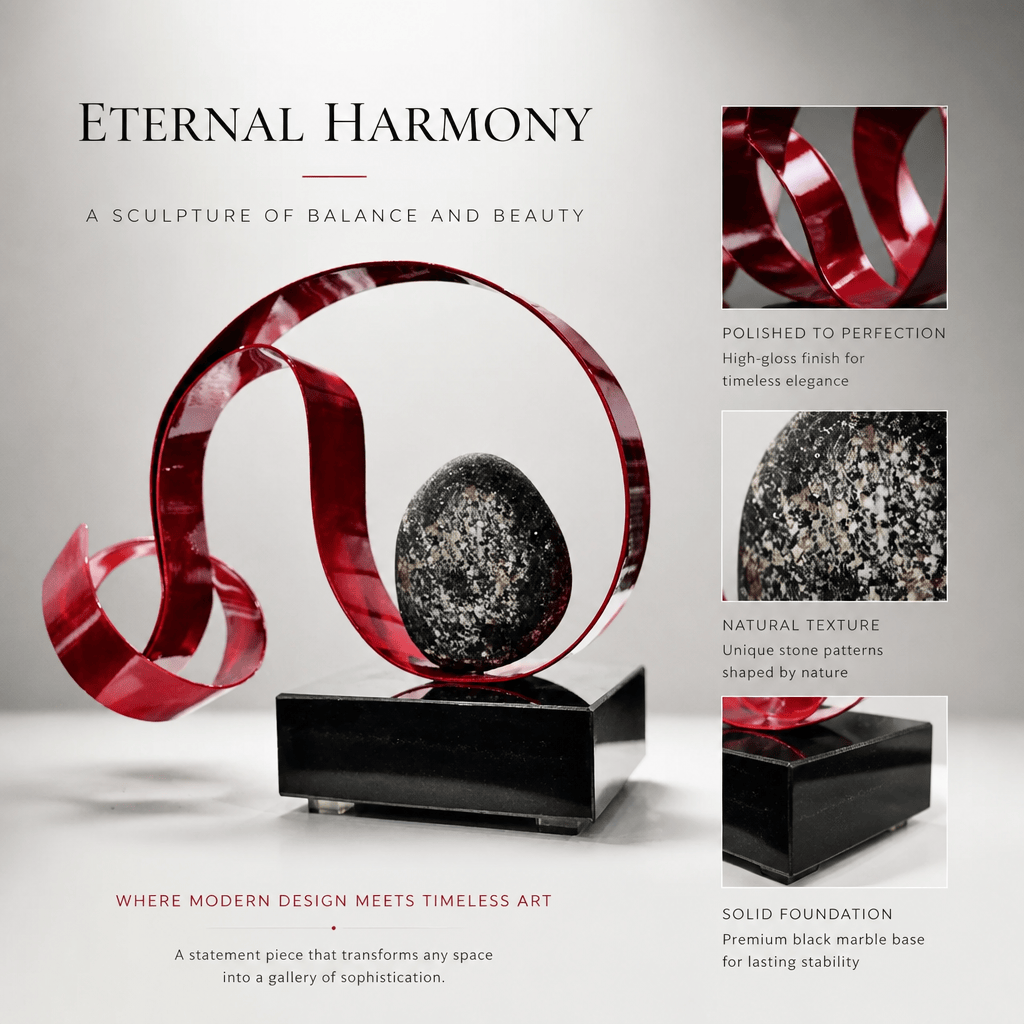 The Eternal Coil - Metal Sculpture 14"x10"