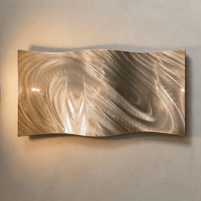 Lumina Flow - Metal Wall Art 12"x24"