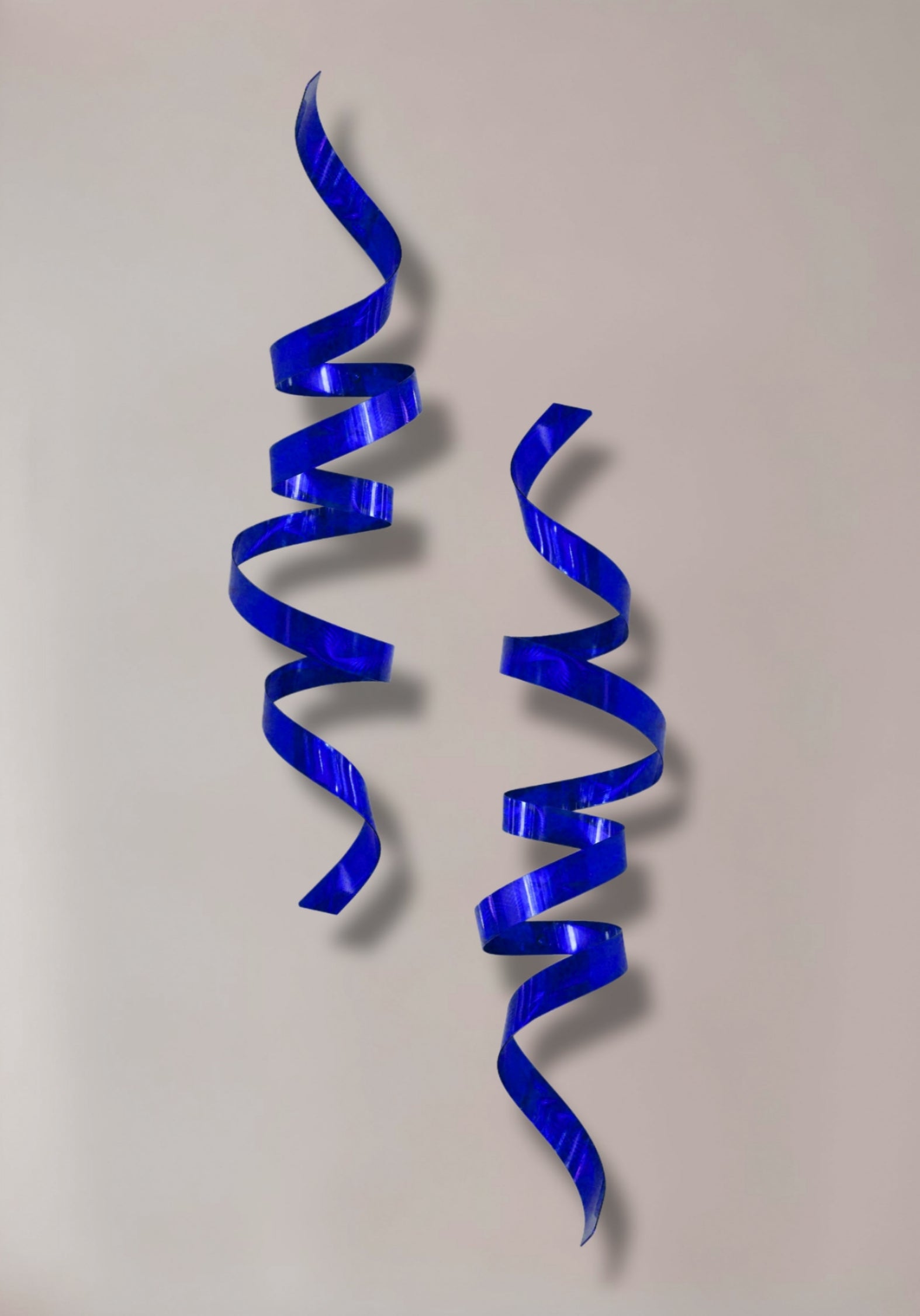 Cobalt Ascent - Metal Wall Sculpture 10"x44"