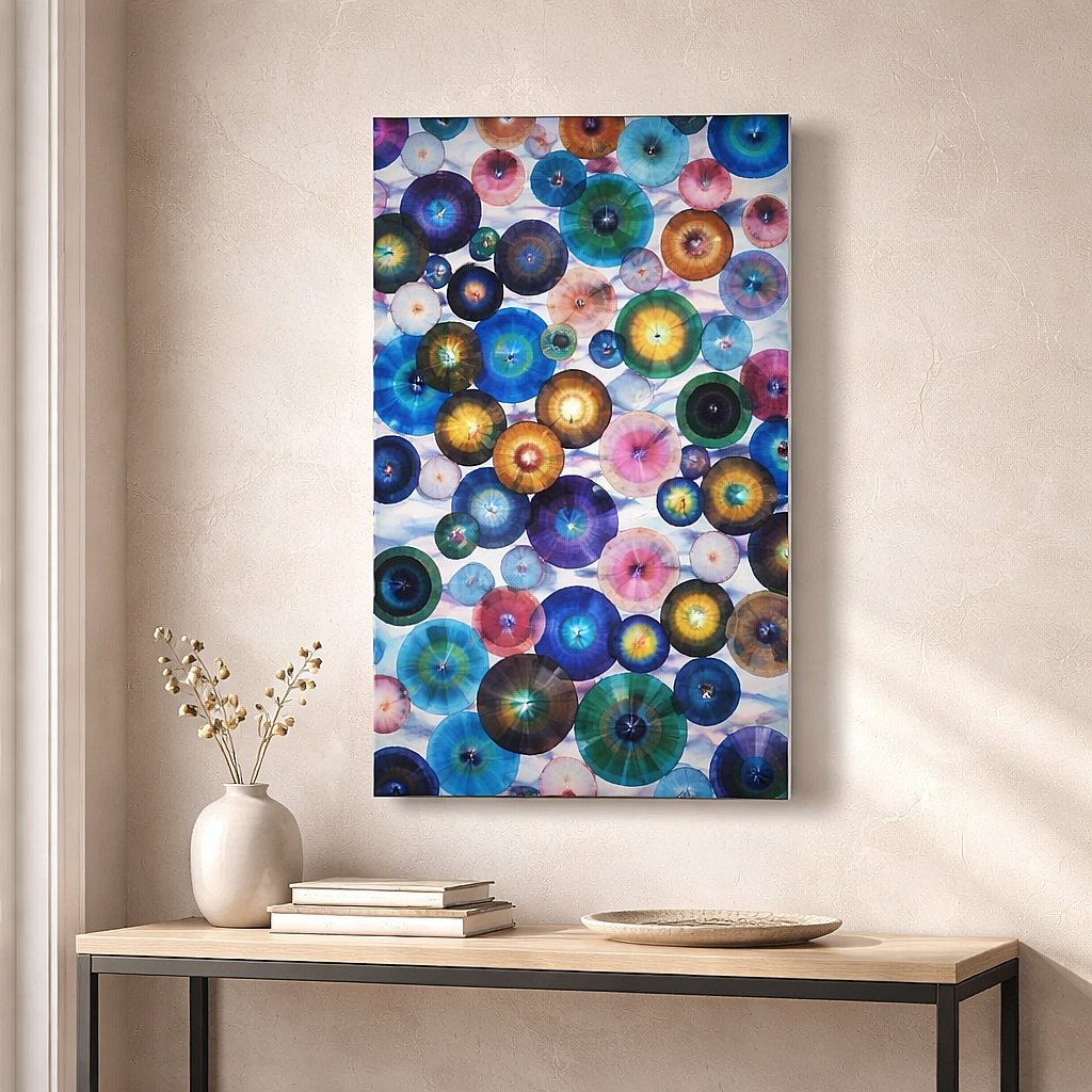 Radiant Bubbles - Metal Wall Art 24"x48"