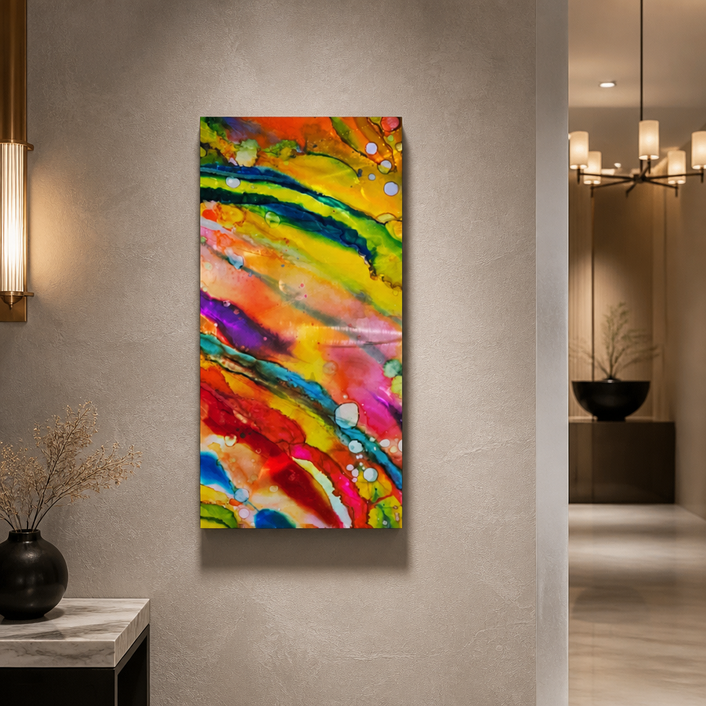 Prism Torrent - Metal Wall Art 12"x24"