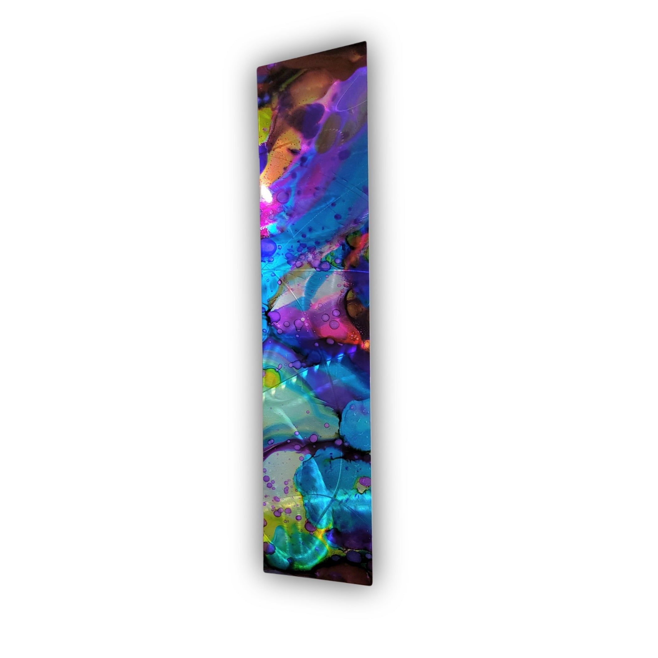 Indigo Pulse - Metal Wall Art 8"x36" (gem w36)