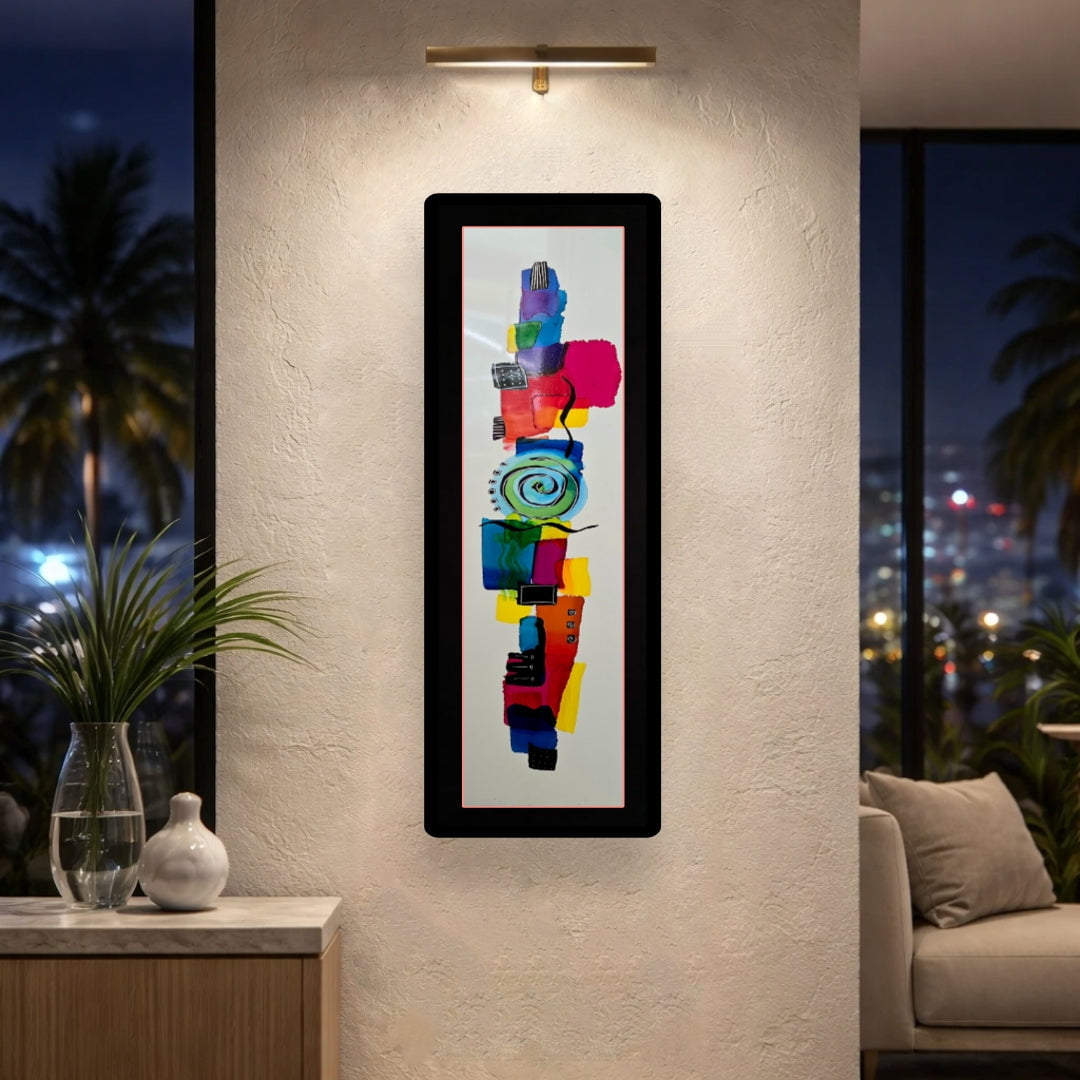 Joyful Spiral - Metal Wall Art 9"x27"