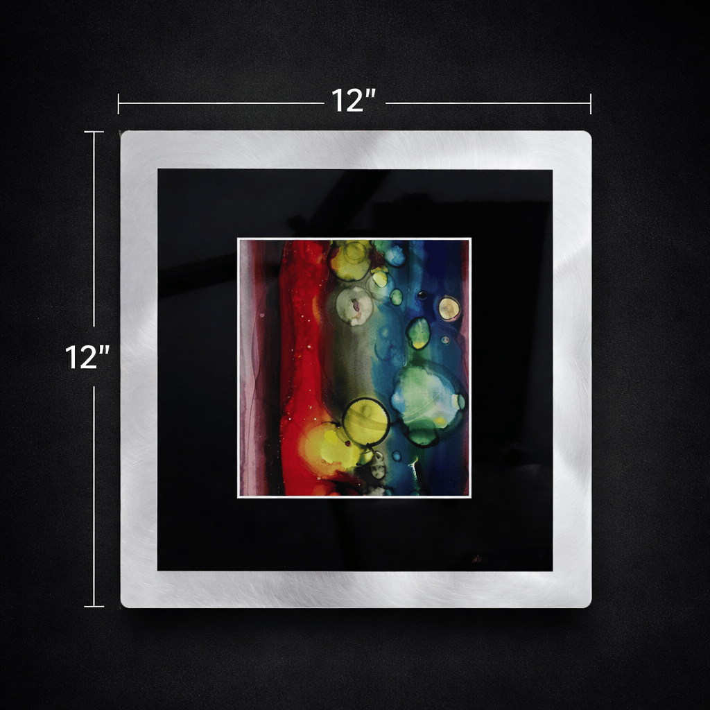 Celestial Drift - Metal Wall Art 12"x12"