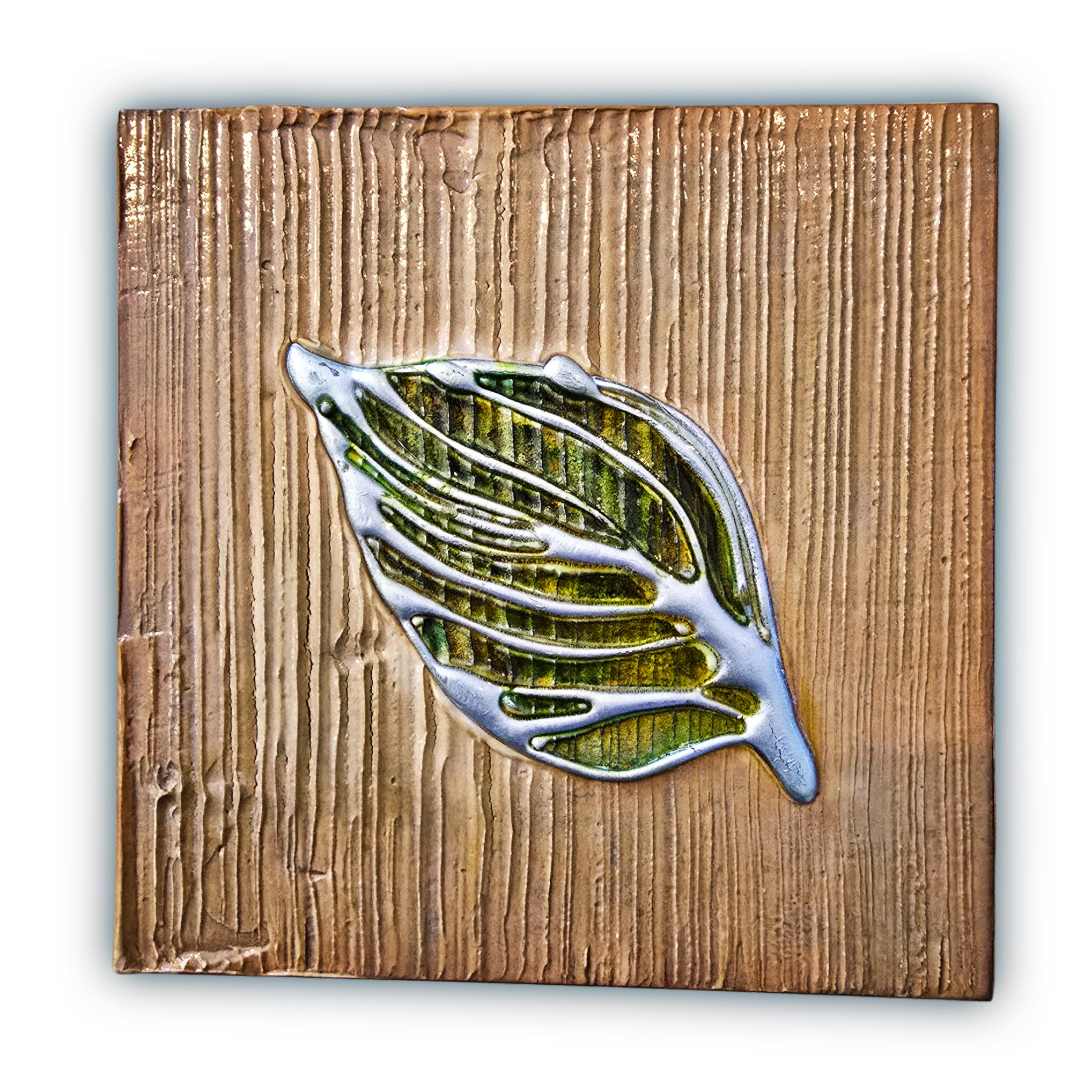 Quiet Grove - 4-Panel Metal Wall Art Set 6"x6" Each