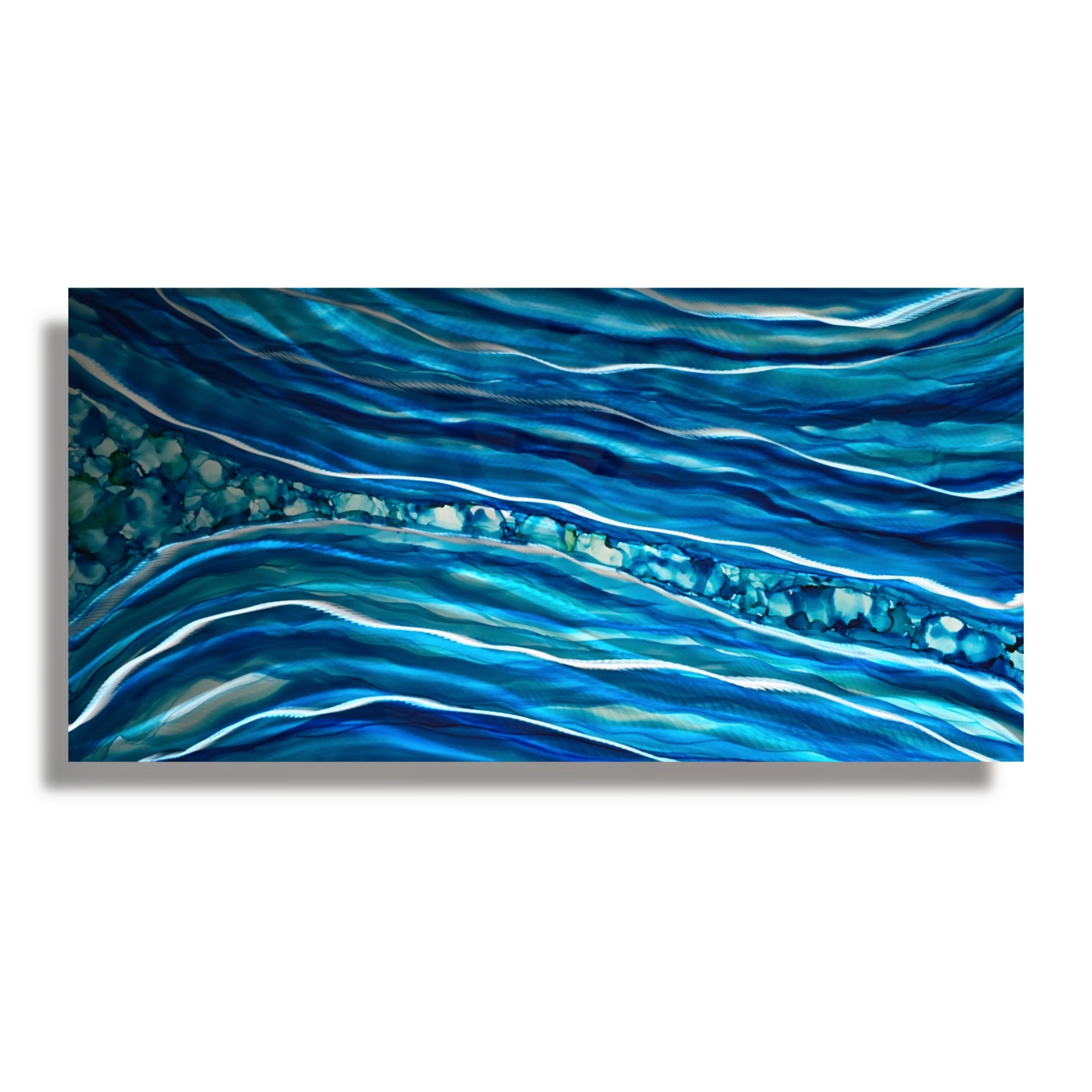 Aquatic Serenity - Metal Wall Art 24"x48"