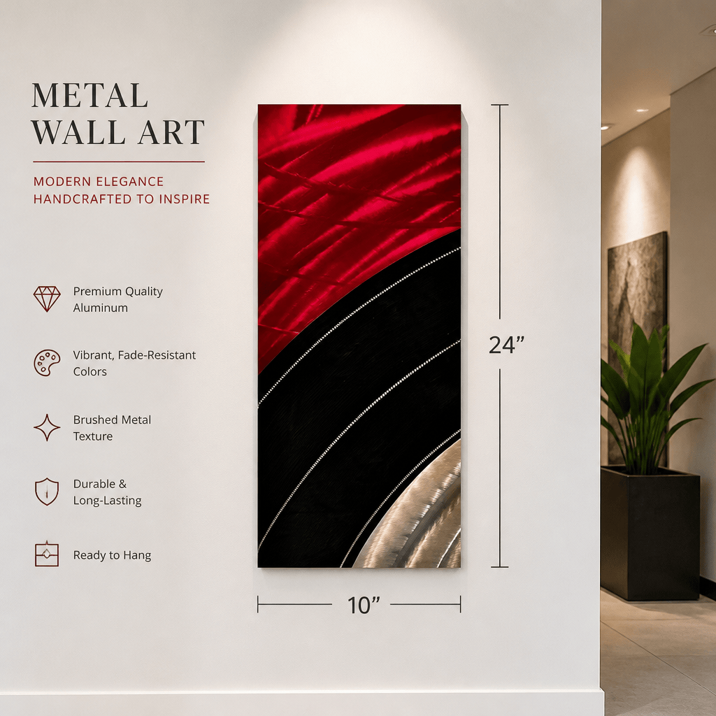Metal Wall Art 10"x24"