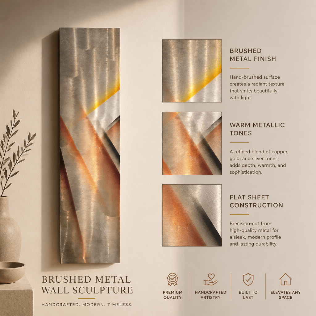 Apex - Metal Wall Art 6"x24"