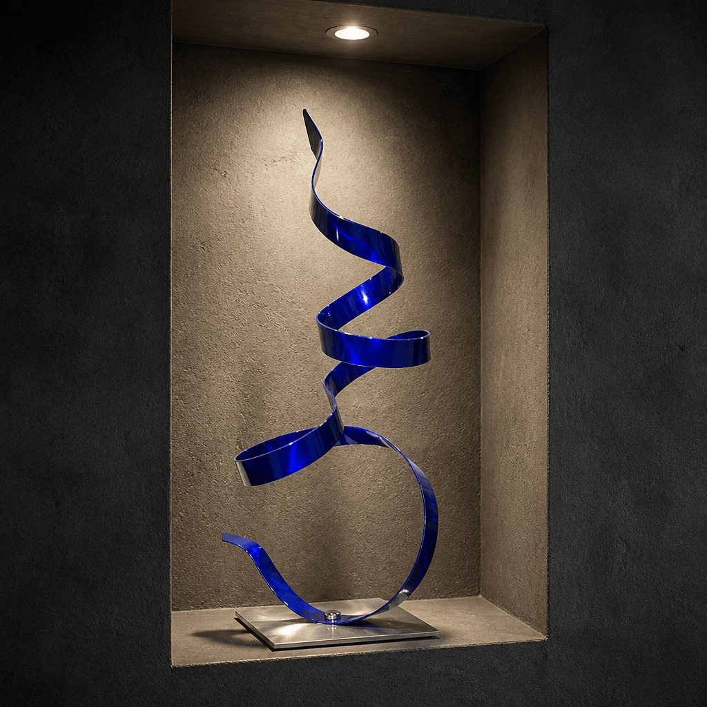 The Current - Metal Sculpture 8"x19"