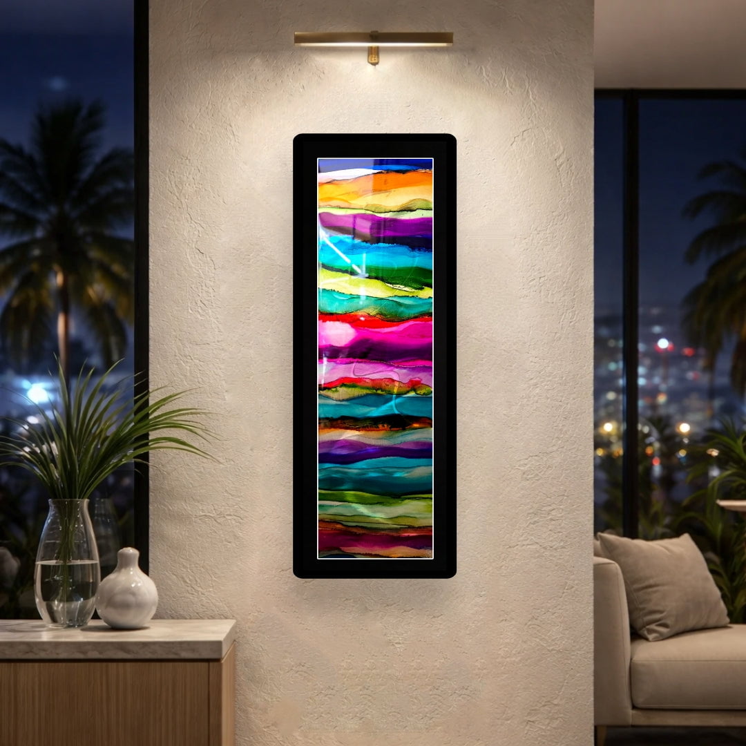 Infinite Spectrum - Metal Wall Art 9"x27"